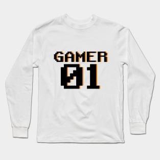 01 Gamer - Back Long Sleeve T-Shirt